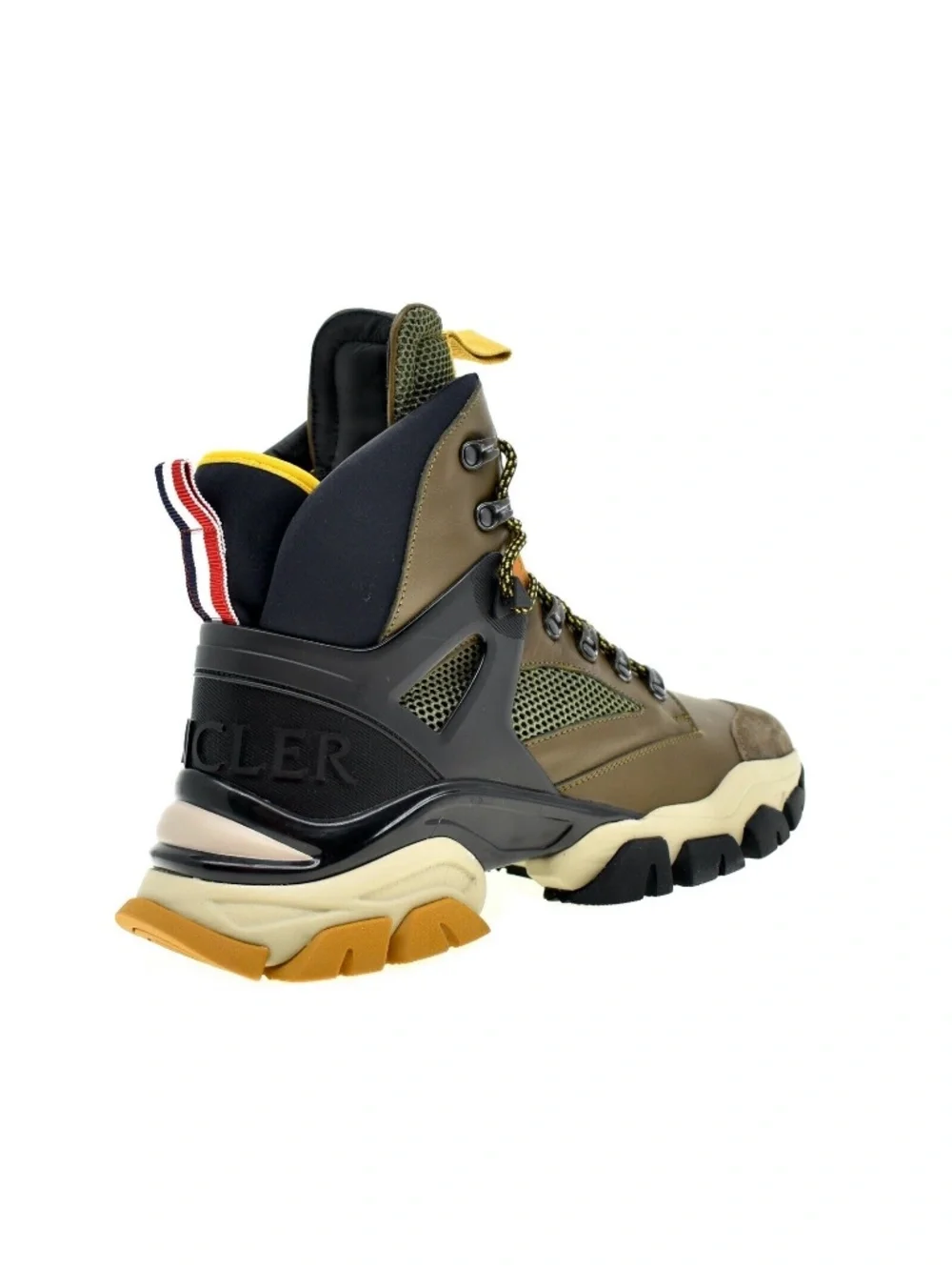 Moncler Men Tristan Hiking Sneaker Boots Brown Size 8 New